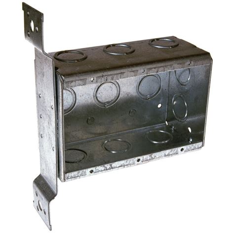 3 gang steel outlet box|shallow 3 gang electrical box.